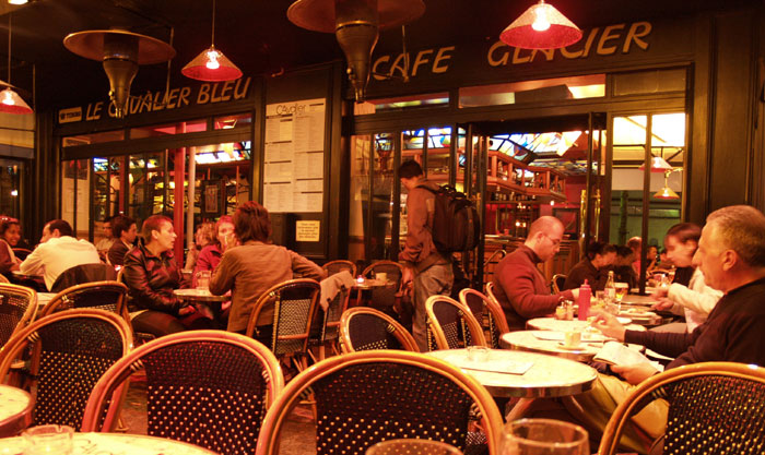 パリのカフェ・ブラッスリー：カフェ青騎士