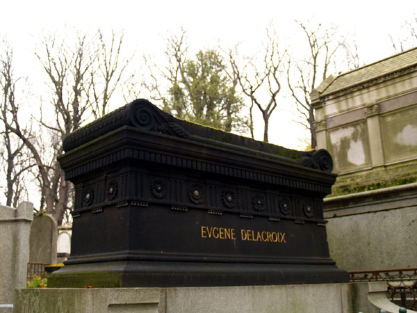 パリの文化・社会・歴史：ドラクロワの墓（ペール・ラシェーズ墓地）