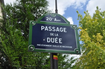 パリの通り：パッサージュ・デゥ・ラ・デュエ